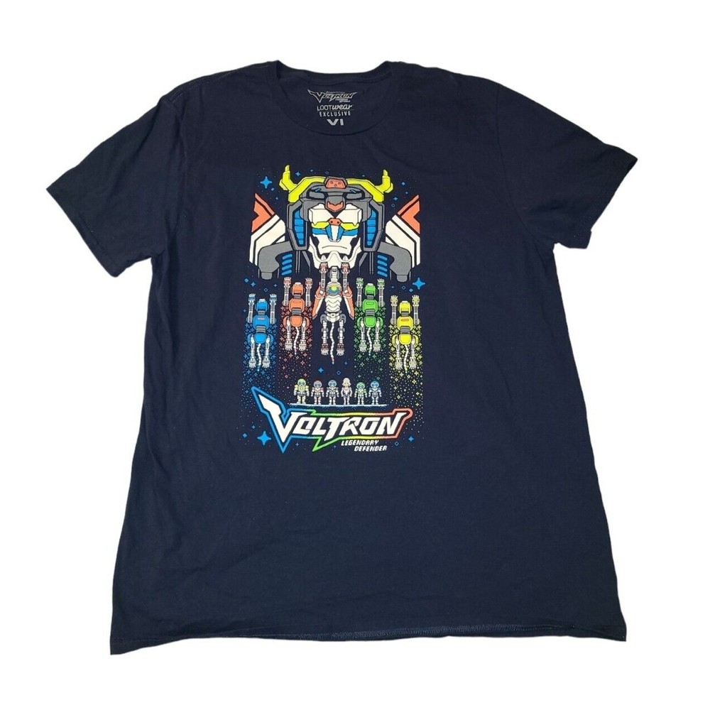 Voltron Legendary Defender T Shirt Mens XL Lootwear Exclusive Tee
